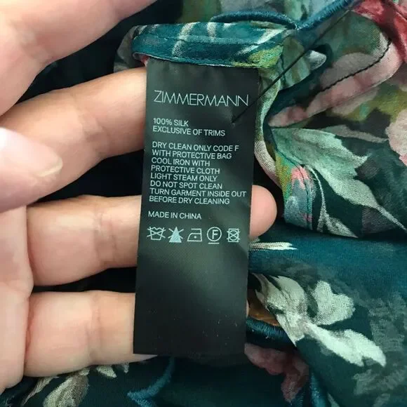 NWT zimmermann wavelength scallop silk dress - Picture 9 of 11